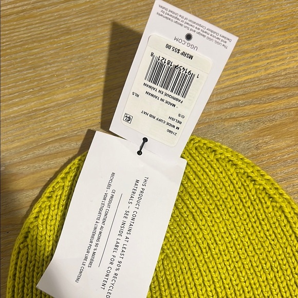 UGG Wide Cuff Rib Hat Beanie UNISEX NWT - Picture 4 of 6